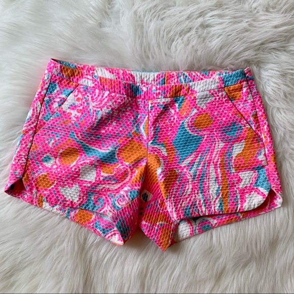 Lilly Pulitzer Pants - Lilly Pulitzer Textured Pink Adie Shorts